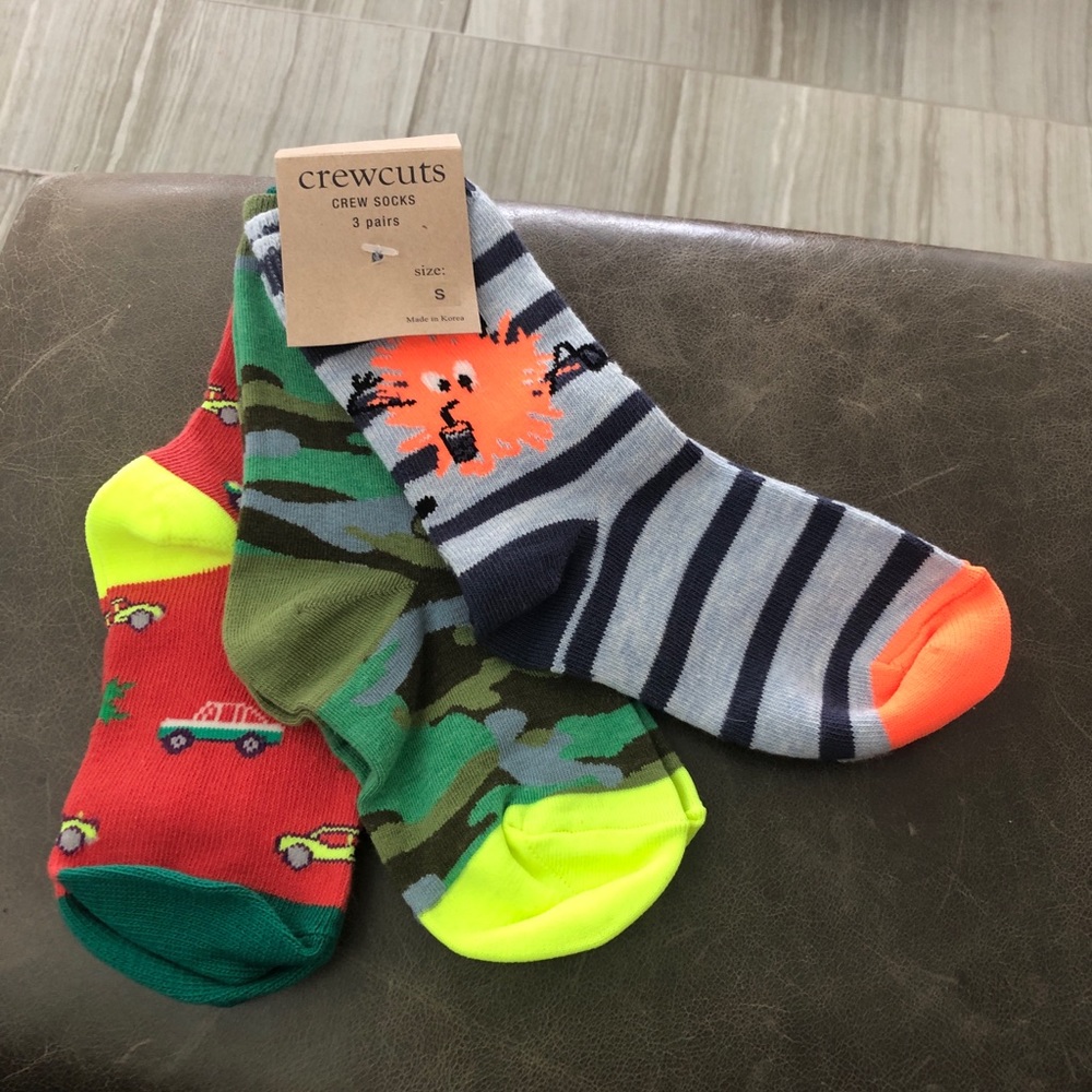 Kids Crew Cut Socks NWT Size small 8K-12K